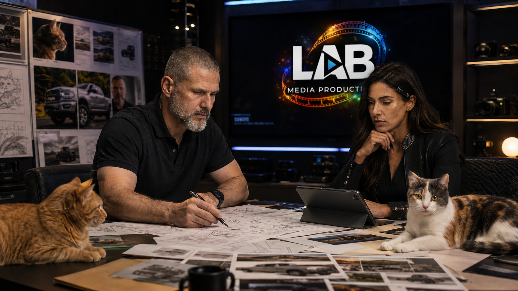 LAB Media Productions creative planning environment